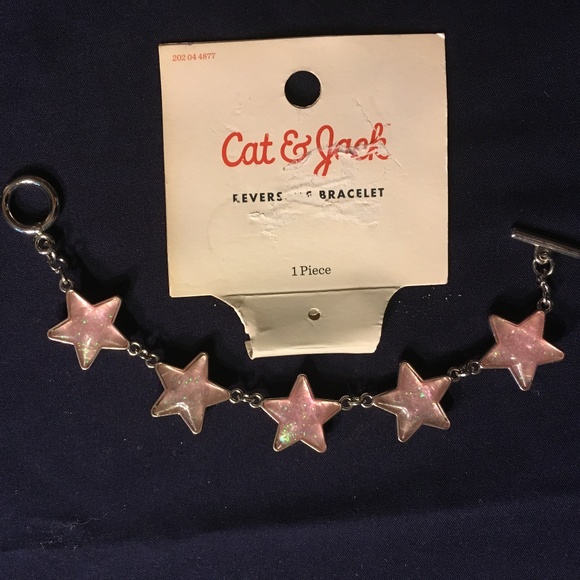 CAT AND JACK HAIR CLIP, AND STAR BRACELET - Picture 4 of 6